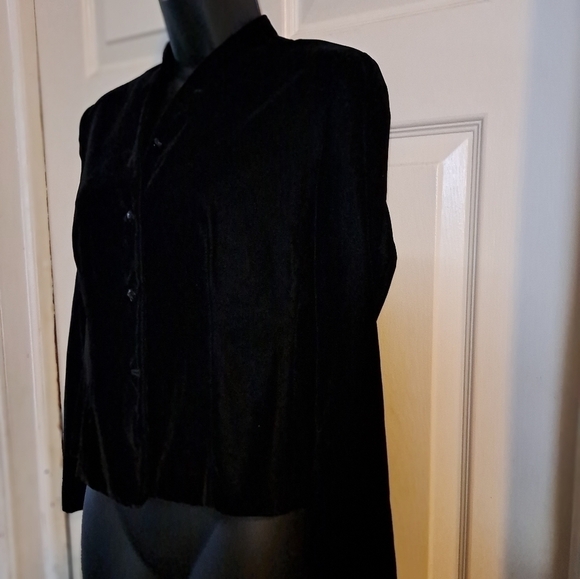 Talbots black blazer size 2 petite - Picture 4 of 8